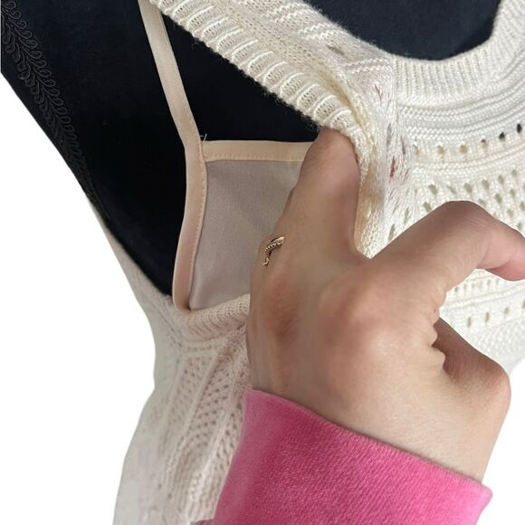 NWOT TAHARI CREAM CROCHET MIDI DRESS PERFECT FOR SUMMER/BEACH/POOL SIZE LARGE - Picture 10 of 10